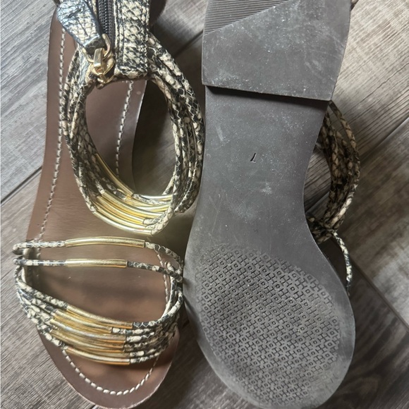 Tory Burch Gold Accent Gladiator Sandals - Picture 5 of 5